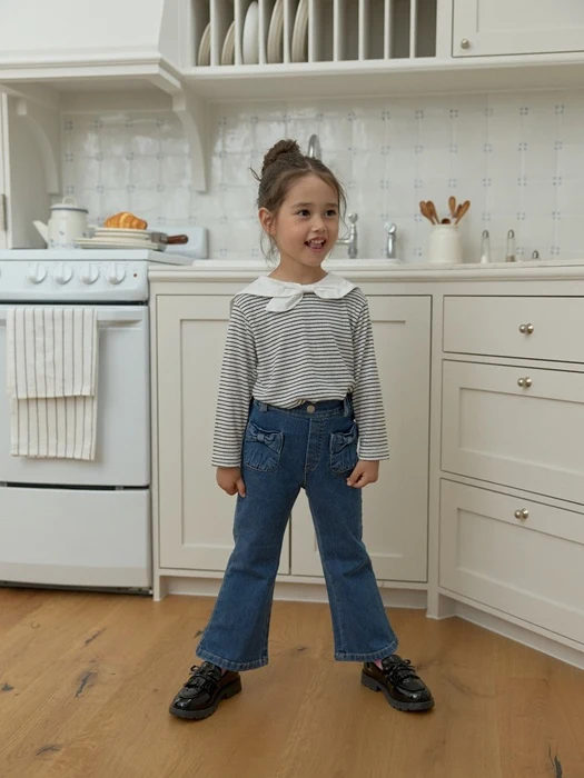 Soft Ribbon Bootcut Jeans