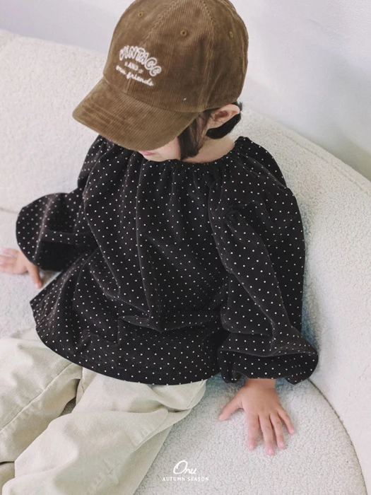 Dot Shirring Blouse Dot Shirring Blouse