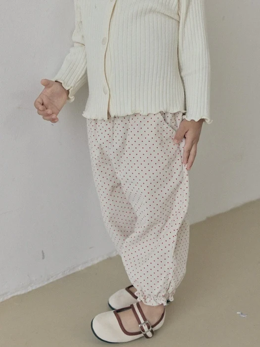 Dot Frill Pants