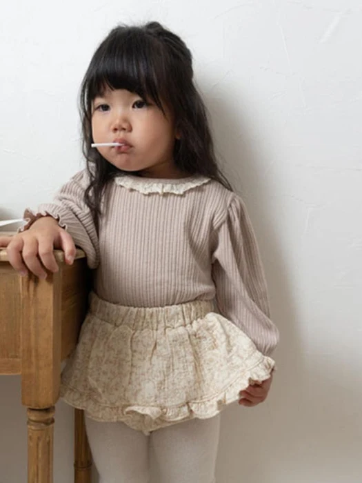 Puff Toshon Collar Top Puff Toshon Collar Top