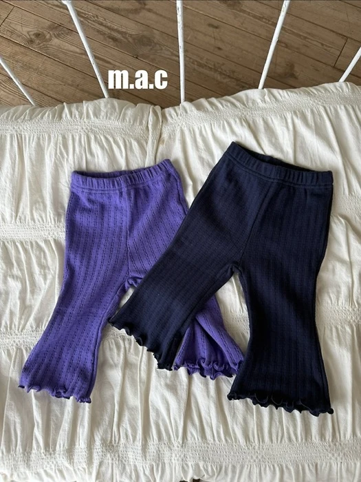 Eyelet Bootcut Pants