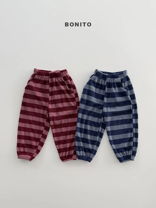 Stripe Knit Jogger Pants