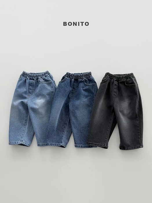 Brushed Denim Pants