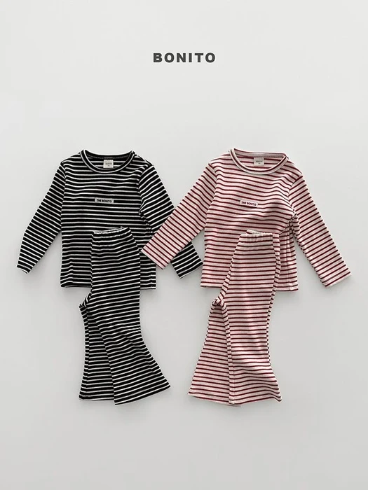 Solid Stripe Slim Set