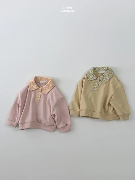 Floral Collar Sweatshirt