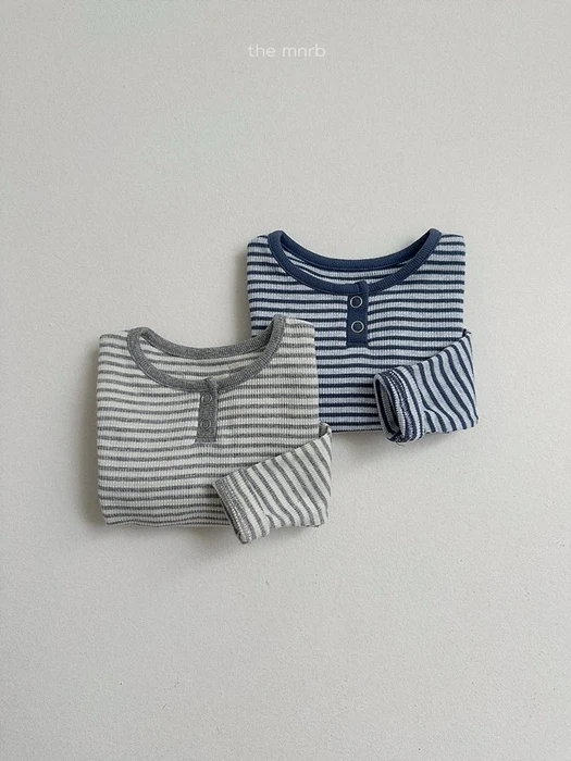 Eddie Stripe Henley Tee Eddie Stripe Henley Tee