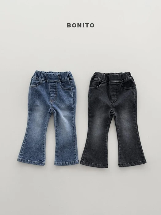 Bootcut Stretch Denim Pants