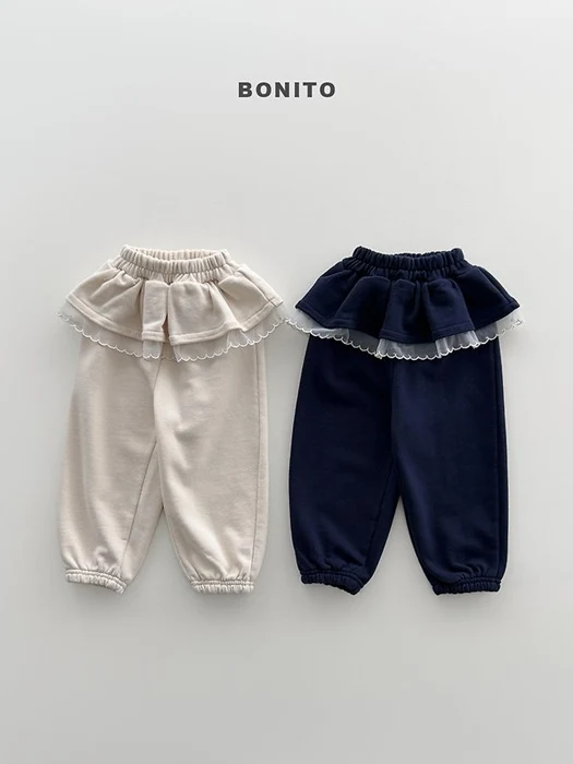 Sharp Frill Jogger Pants