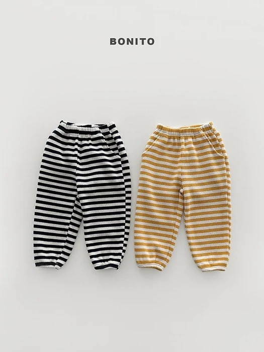 Waffle Stripe Jogger Pants