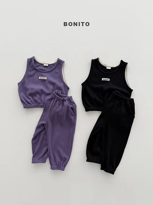 Mini Waffle Vest Set