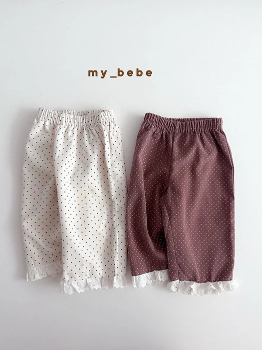 Dot Lace Pants
