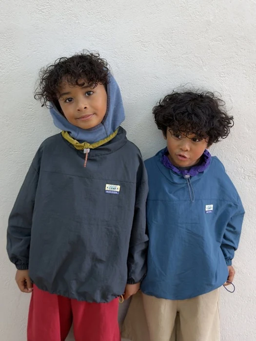 Color Neck Anorak