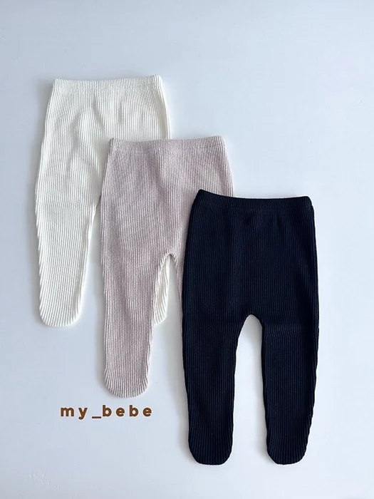 Fine Rib Footed Leggings