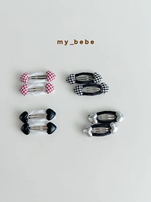 Heart Snap Hair Clips
