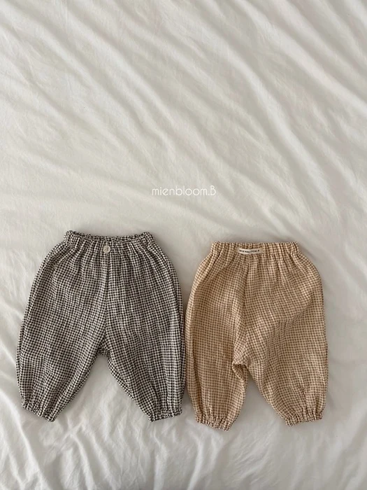 Kids Check Jogger Pants