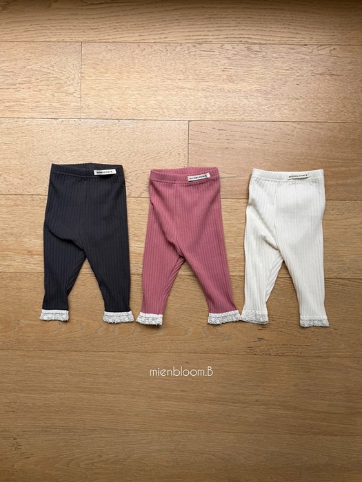 Bebe Lace Rib Leggings