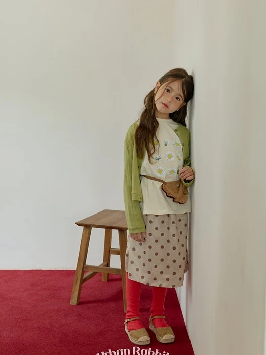 Dot Satin Skirt