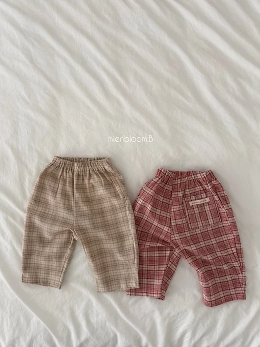 Kids Check Pants