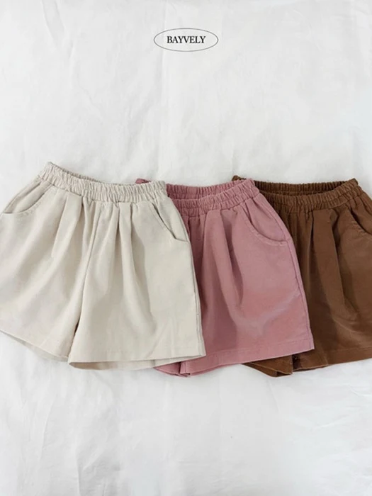 Corduroy Bermuda Pants