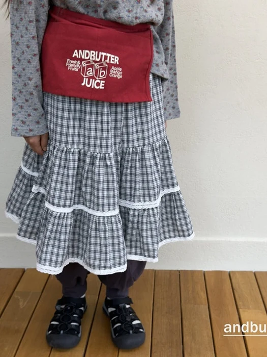Tiered Check Skirt Tiered Check Skirt