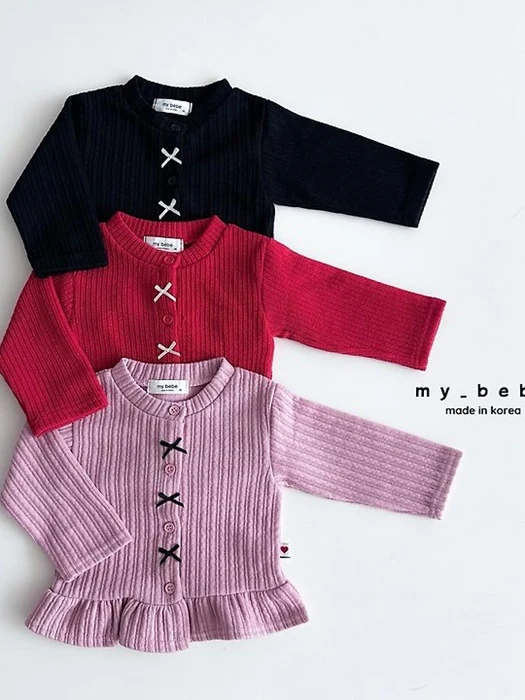 Frill Ribbon Cardigan