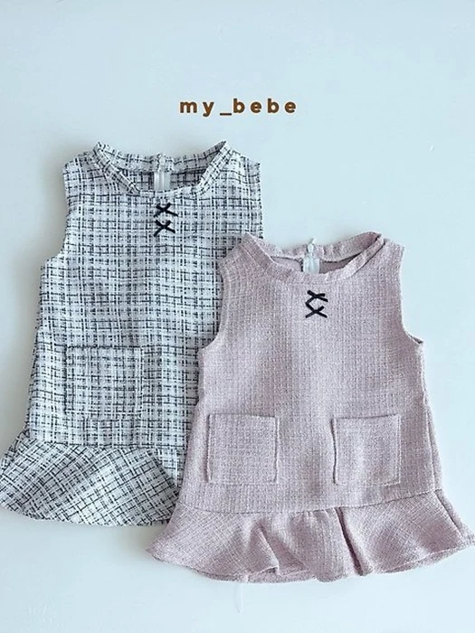 Ribbon Tweed One-piece