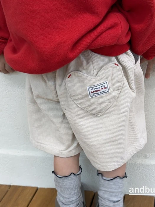Corduroy Heart Pants