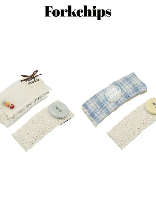 Oat Hair Clip Set