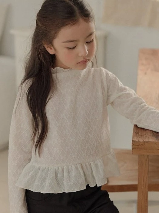 Frill Ribbon Mesh Tee