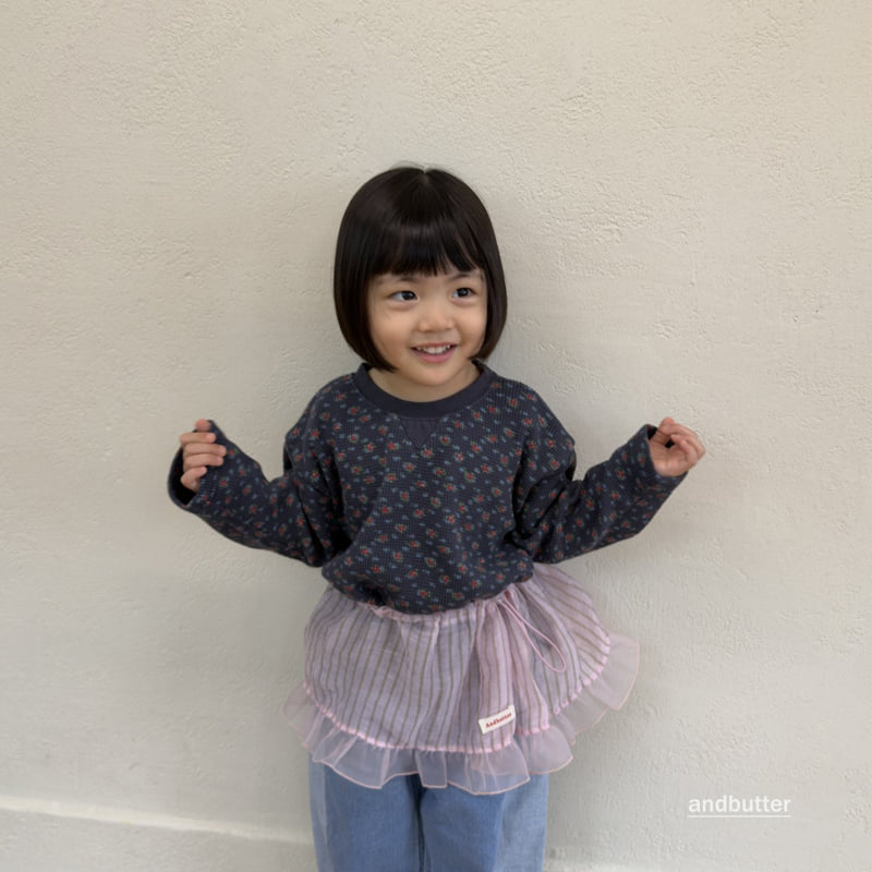 Andbutter - Korean Children Fashion - #childofig - String Striped Skirt - 9