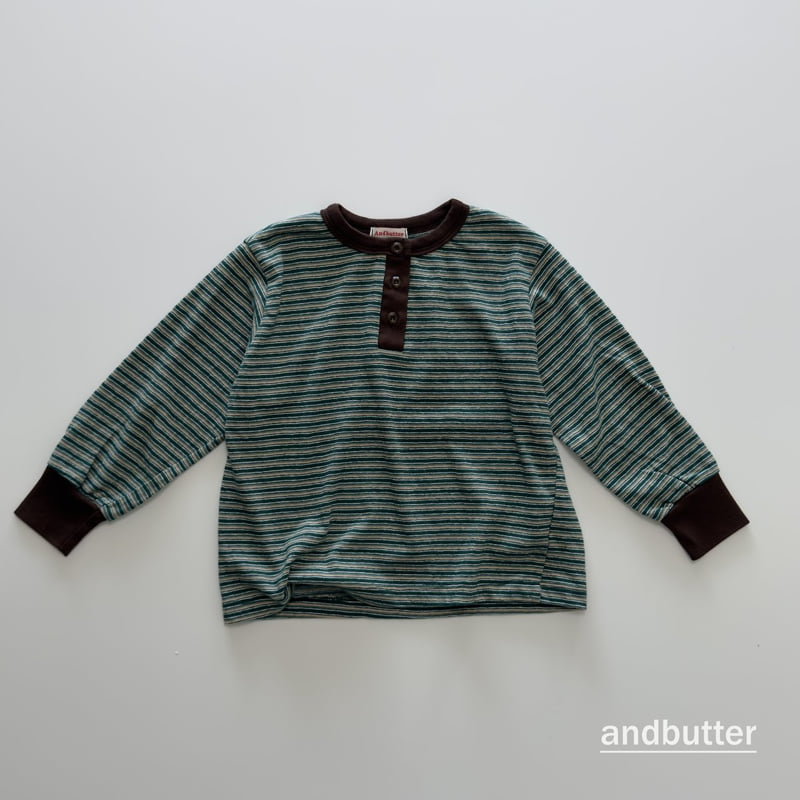 Andbutter - Korean Children Fashion - #childofig - Pepero Henley Tee - 4