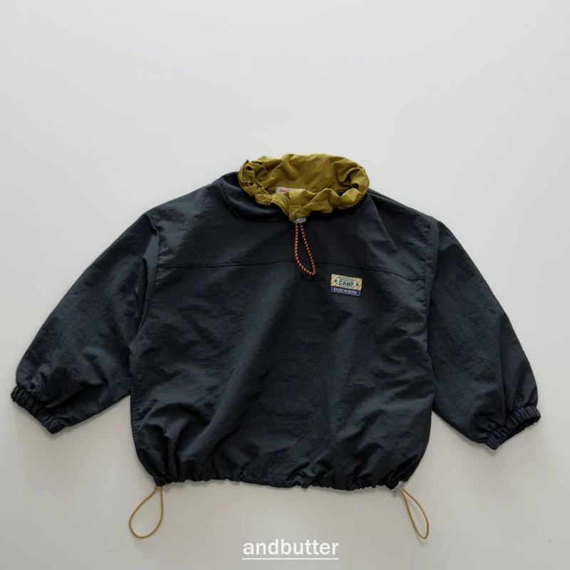 Andbutter - Korean Children Fashion - #designkidswear - Color Neck Anorak - 3