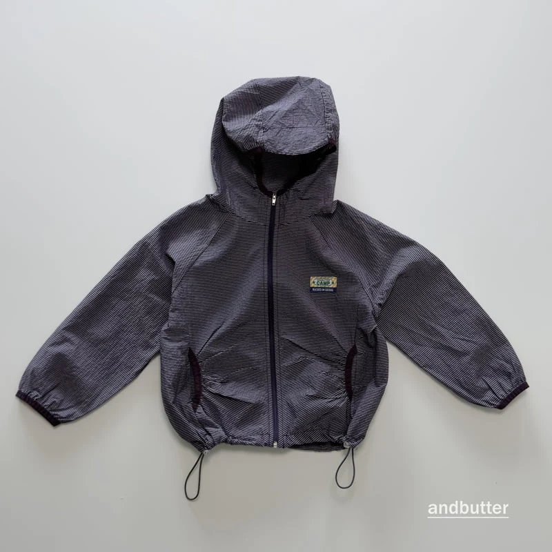 Andbutter - Korean Children Fashion - #childrensboutique - Striped Windbreaker - 4