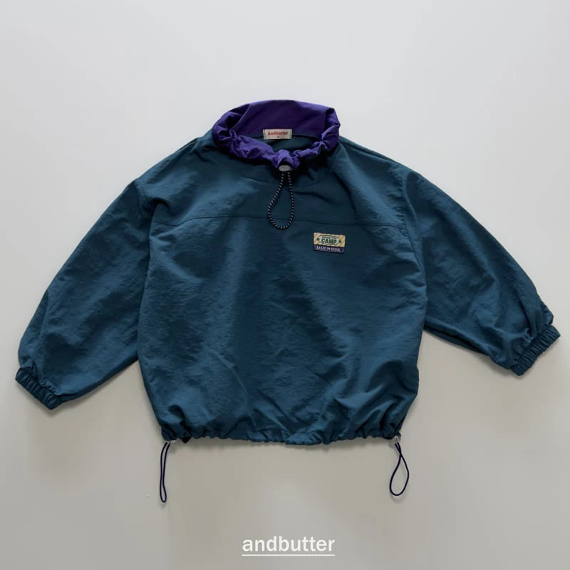Andbutter - Korean Children Fashion - #designkidswear - Color Neck Anorak - 4