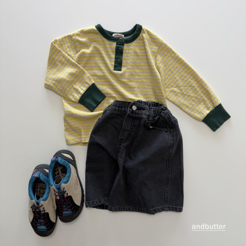 Andbutter - Korean Children Fashion - #discoveringself - Pepero Henley Tee - 6