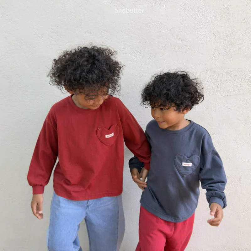 Andbutter - Korean Children Fashion - #fashionkids - Autumn Pocket Tee - 8