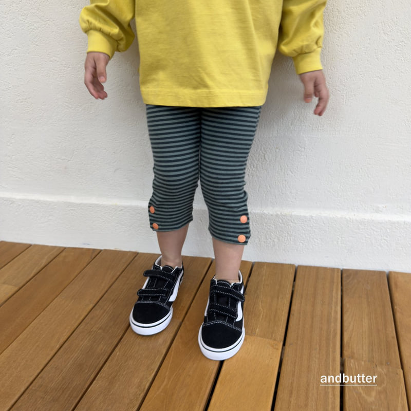 Andbutter - Korean Children Fashion - #fashionkids - Button Leggings - 10