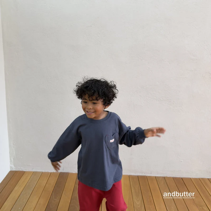 Andbutter - Korean Children Fashion - #kidsshorts - Autumn Pocket Tee - 9