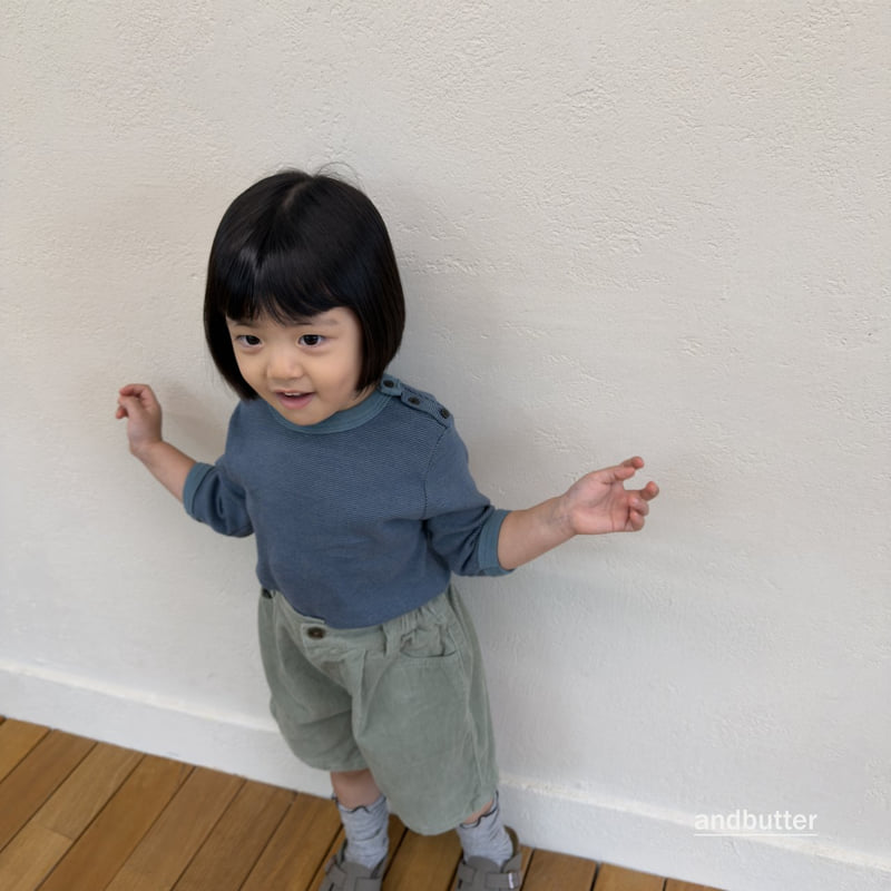 Andbutter - Korean Children Fashion - #kidsshorts - Snap Tee - 12