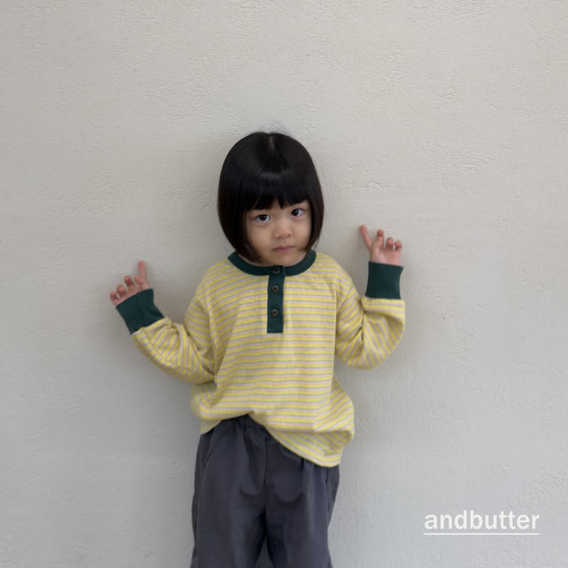 Andbutter - Korean Children Fashion - #kidsshorts - Pepero Henley Tee - 8