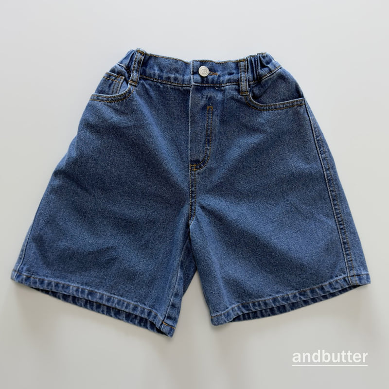 Andbutter - Korean Children Fashion - #kidsstore - Denim Bermuda Pants - 6