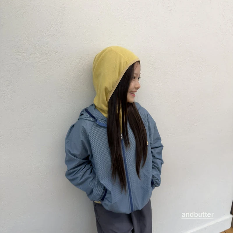 Andbutter - Korean Children Fashion - #kidzfashiontrend - Striped Windbreaker - 9