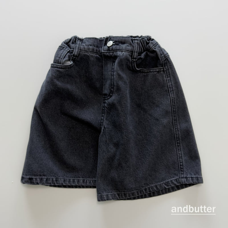 Andbutter - Korean Children Fashion - #kidzfashiontrend - Denim Bermuda Pants - 7