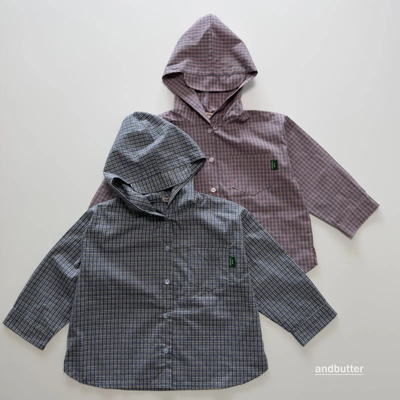 Andbutter - Korean Children Fashion - #kidzfashiontrend - Cap Hood Shirt