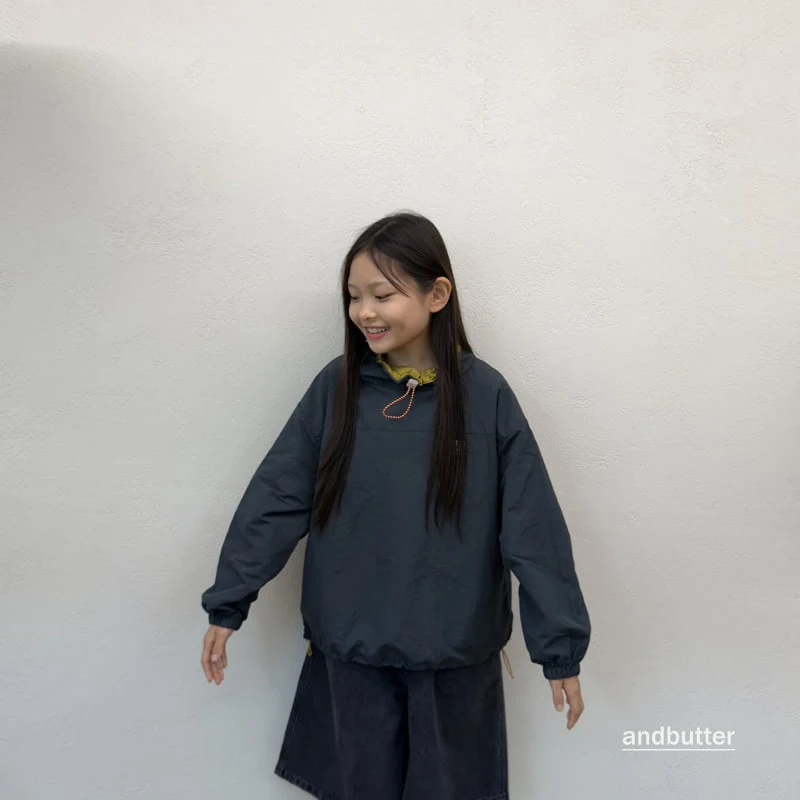 Andbutter - Korean Children Fashion - #littlefashionista - Color Neck Anorak - 10