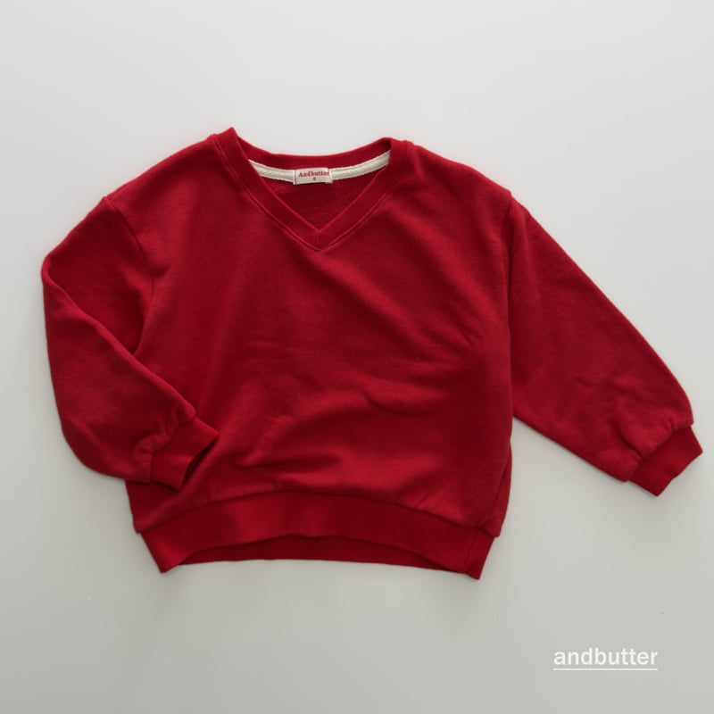 Andbutter - Korean Children Fashion - #littlefashionista - Soft V-Neck Sweatshirt - 3
