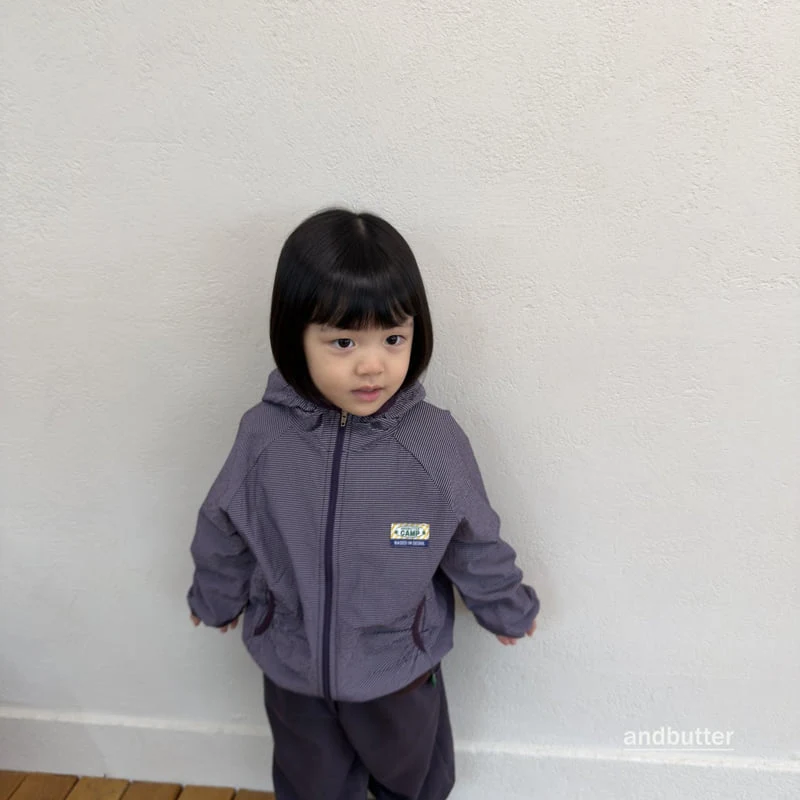 Andbutter - Korean Children Fashion - #littlefashionista - Striped Windbreaker - 11