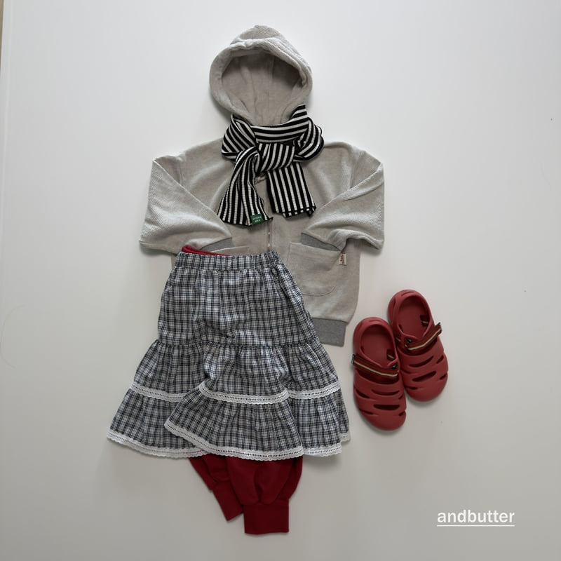 Andbutter - Korean Children Fashion - #littlefashionista - Tiered Check Skirt - 7