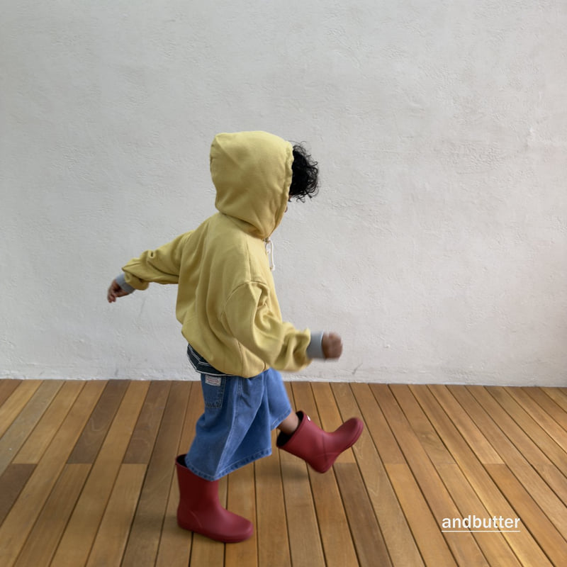 Andbutter - Korean Children Fashion - #littlefashionista - Denim Bermuda Pants - 9