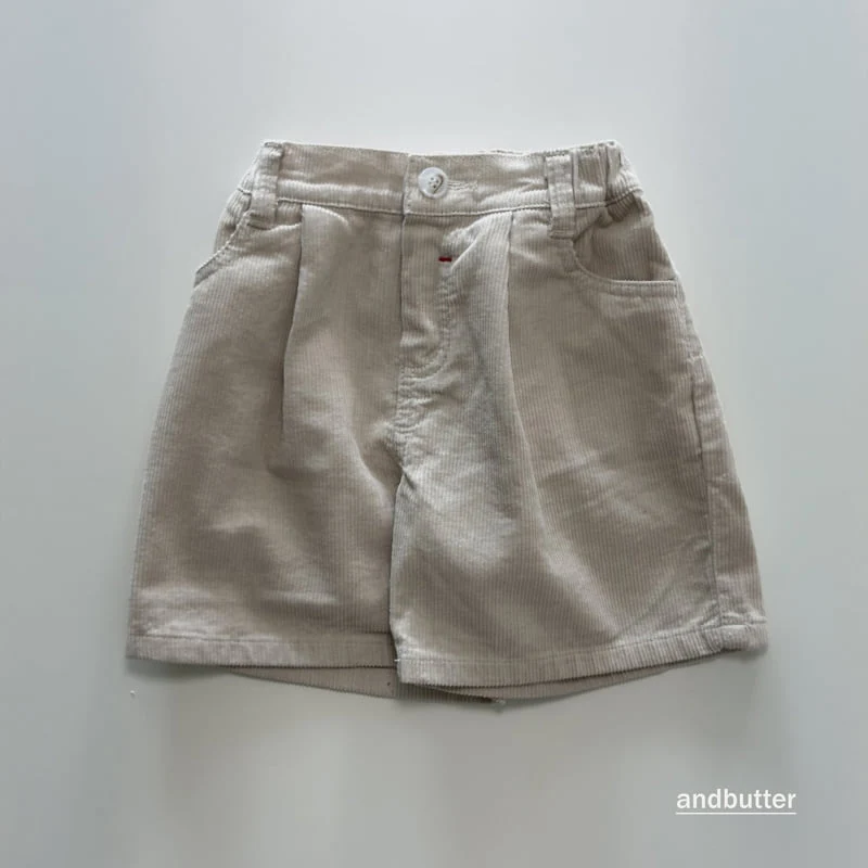 Andbutter - Korean Children Fashion - #littlefashionista - Corduroy Heart Pants - 5